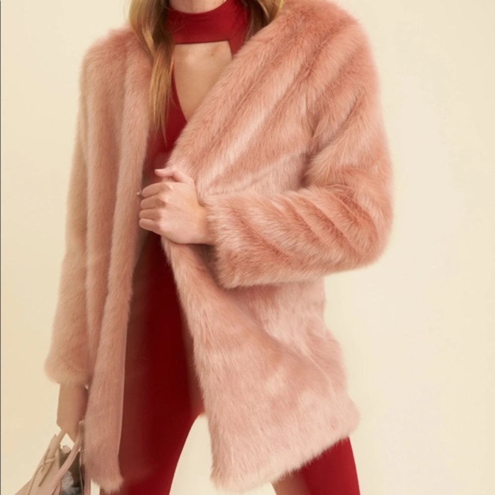 LPA Pink Fur Coat